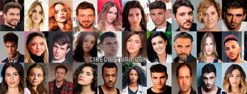 Reparto de Bienvenidos a Edén, Albert Baró, Amaia Salamanca, Blanca Romero, Belinda.