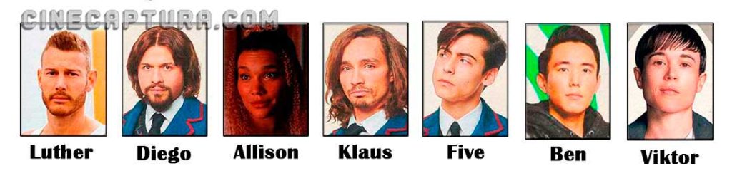 Personajes The Umbrella Academy