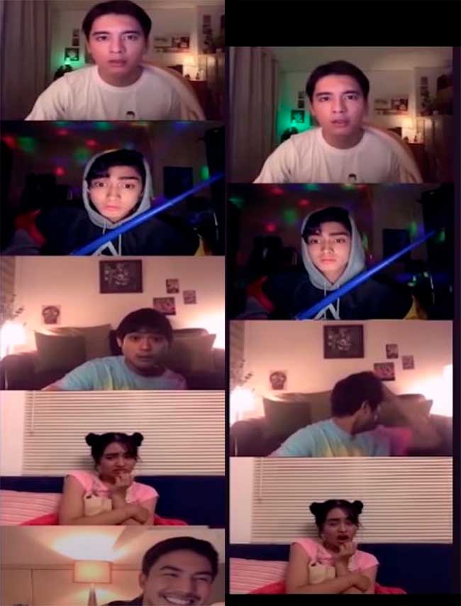 Mico y sus amigos enfadados con Xavier-Hello stranger serie.