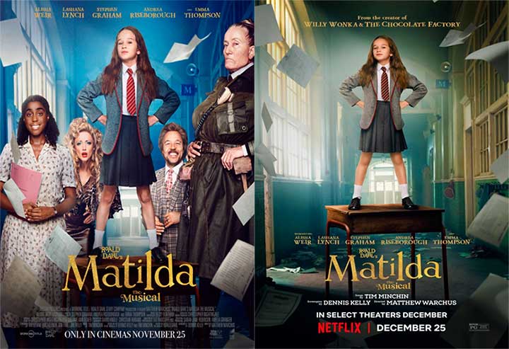 Matilda de Roald Dahl, el musical-Netflix 2022.