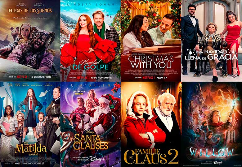 Nuevas películas y series para esta Navidad-Estrenos Netflix, Disney+ y Amazon Prime video.