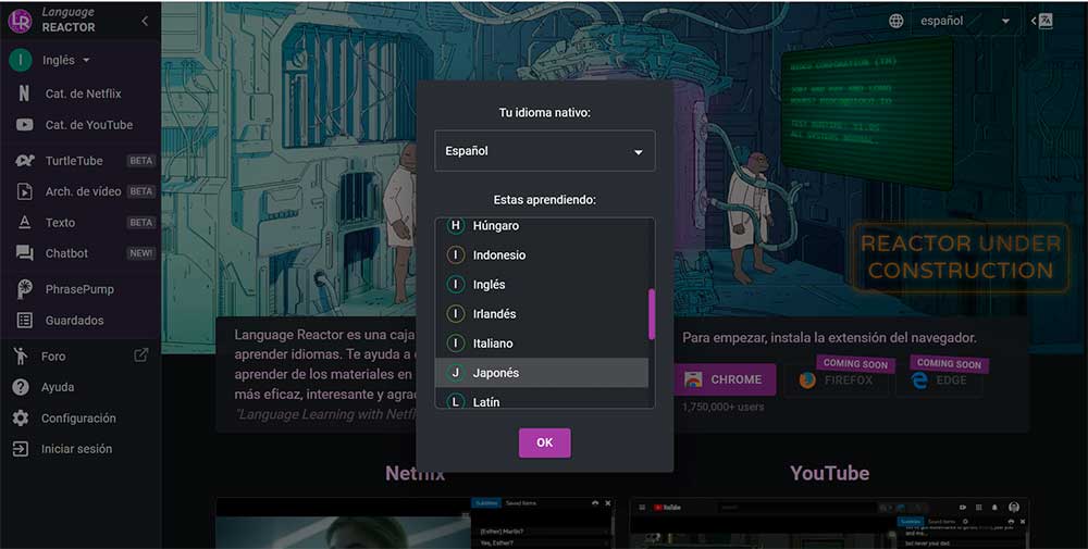 LLN Language learning Netflix