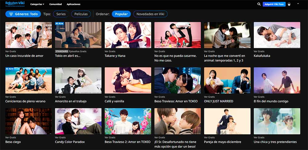 Películas-y-series-japonesas-Rakuten Viki