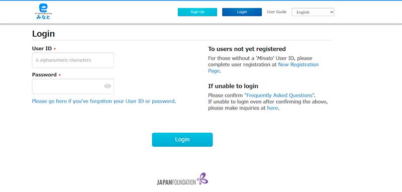 Registro en Minato-Cursos de japonés