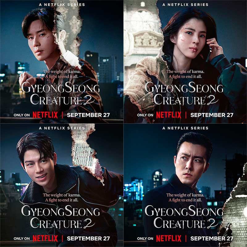 Gyeongseong Creature temporada 2 pósters oficiales
