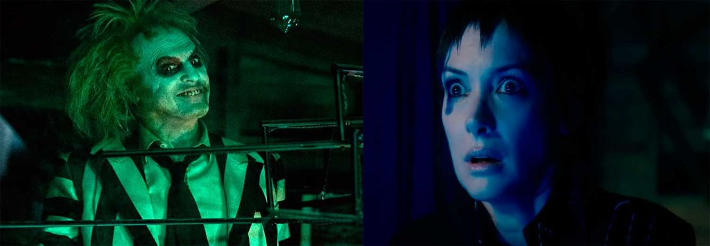 Michael Keaton y Winona Ryder en Bitelchús 2