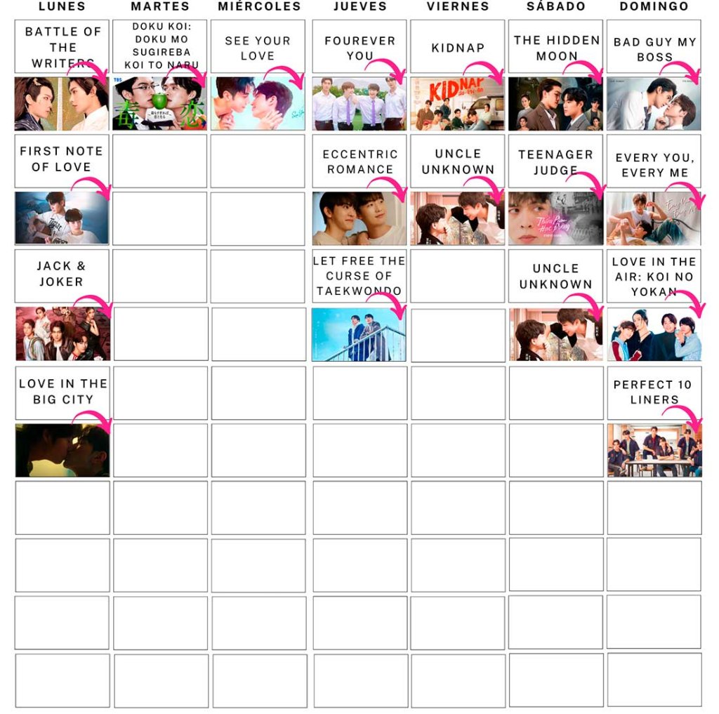 Calendario BL Octubre 2024-2